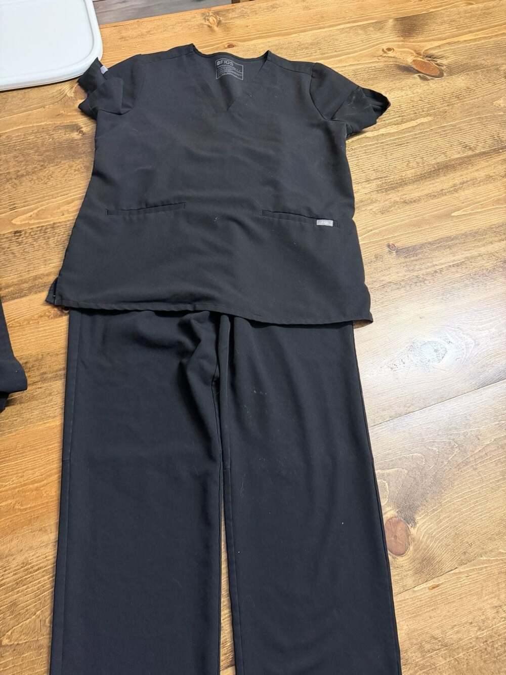 Figs Scrub Set Size L Black